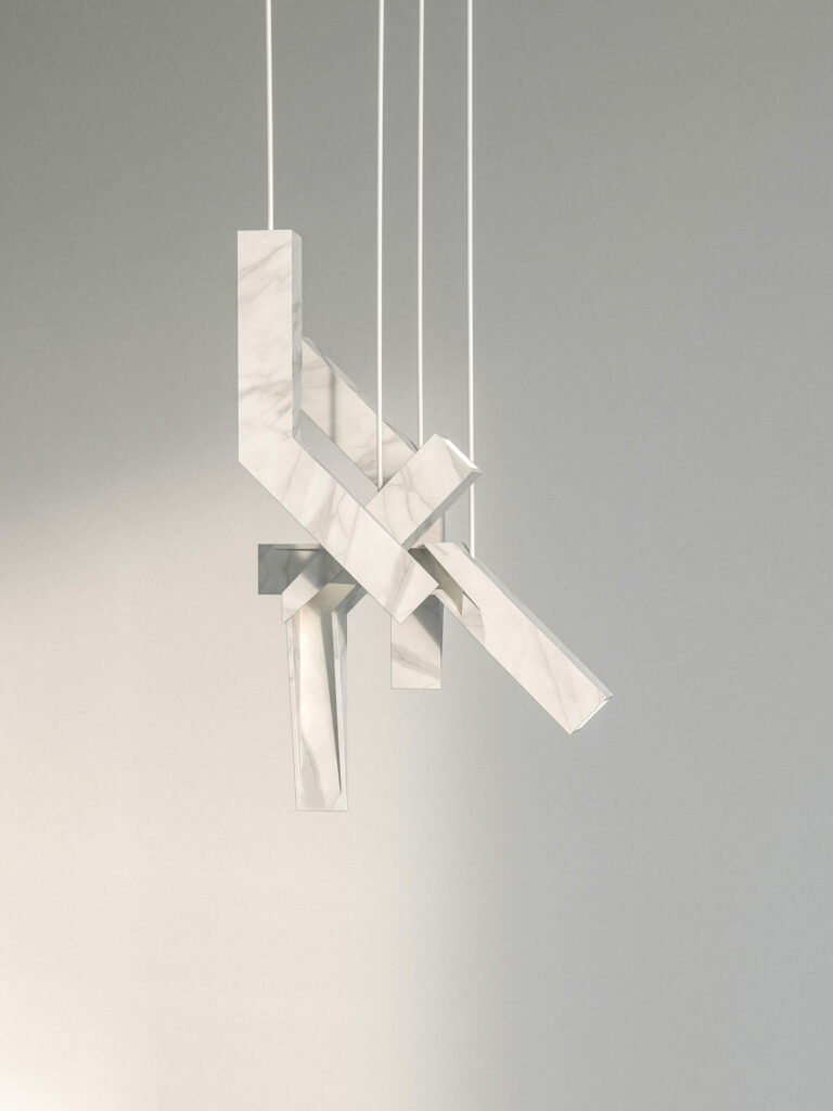 A Cut - Marble suspension lamp